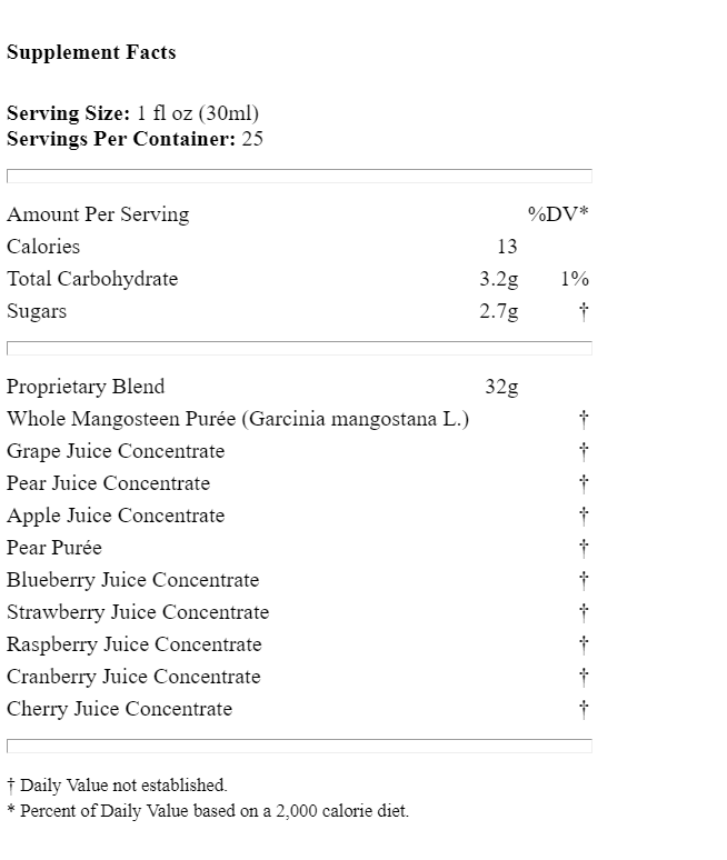 XanGo Juice Mangosteen Drink Case of 4 Synergy UK